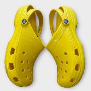 Men’s yellow crocs classic croc clog size 12
